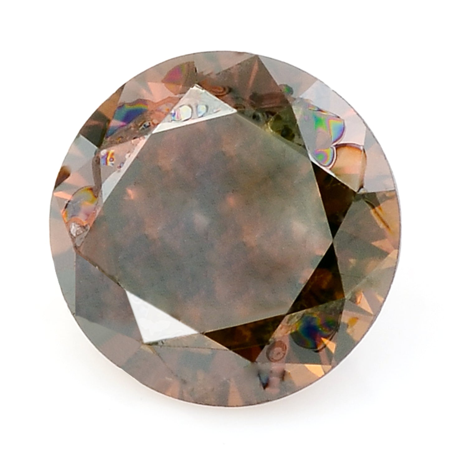 0.32 Red Diamond Round Loose Gemstone