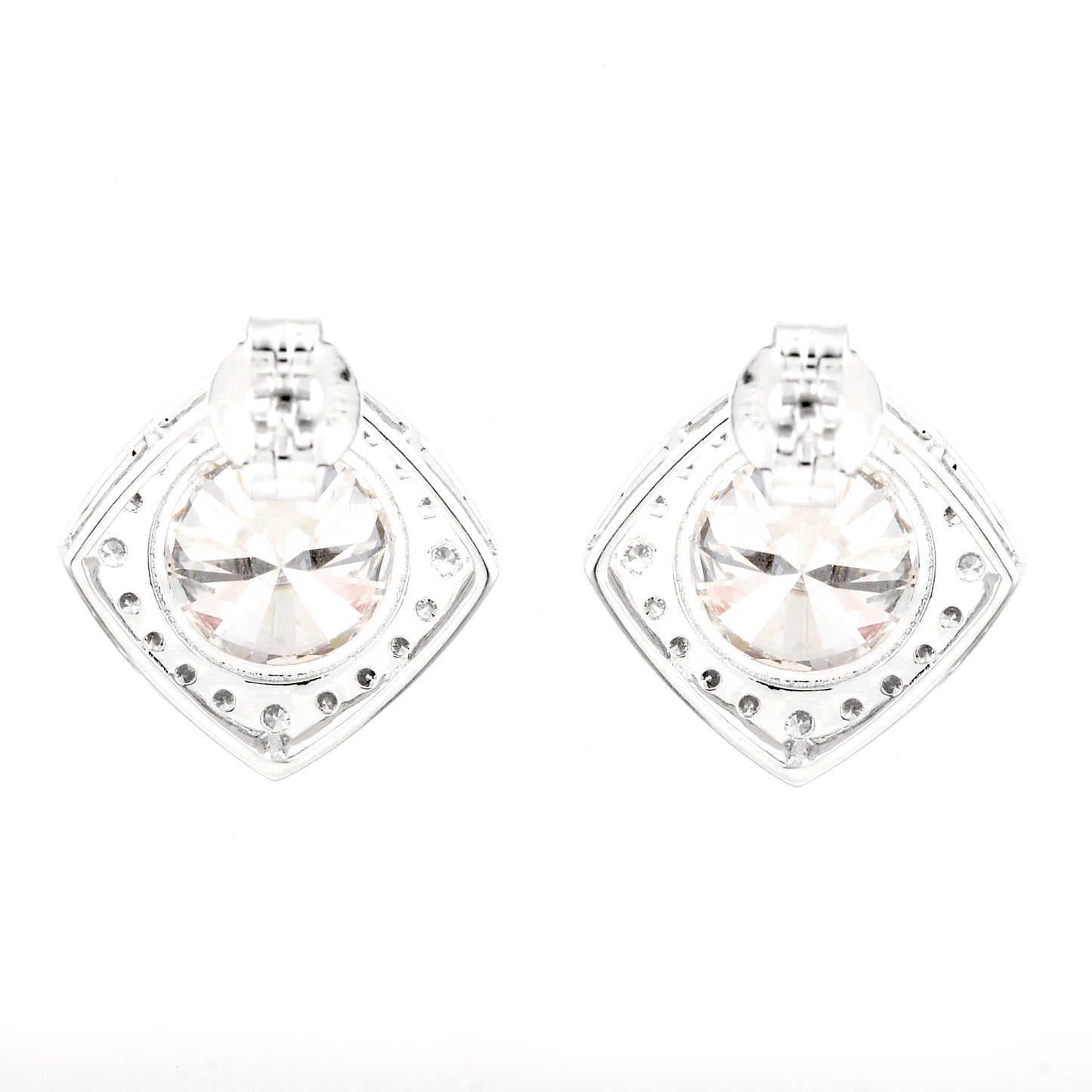 6.27 Carats Lab Grown Diamond 14K Gold Earrings