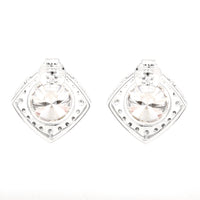 6.27 Carats Lab Grown Diamond 14K Gold Earrings