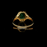 1.86 Ct Octagon Step Cut Natural Emerald 14K Gold Ring