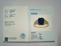 2.57 Ct Octagon Natural Sapphire 14K Gold Ring