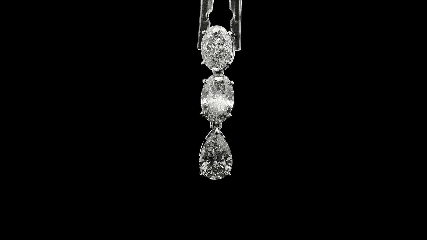 3.19 Carats Lab Grown Diamond 14K Gold Pendant