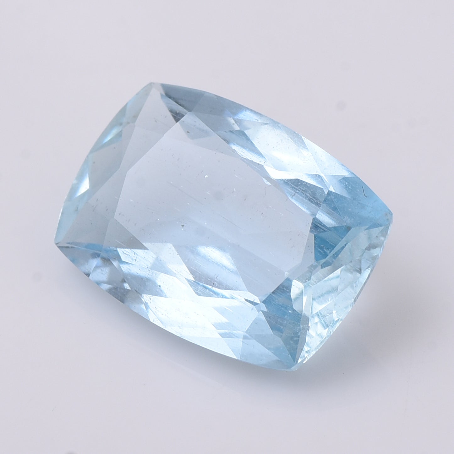 3.46 Natural Beryl Aquamarine Rectangular Cushion Mixed Cut Gemstone