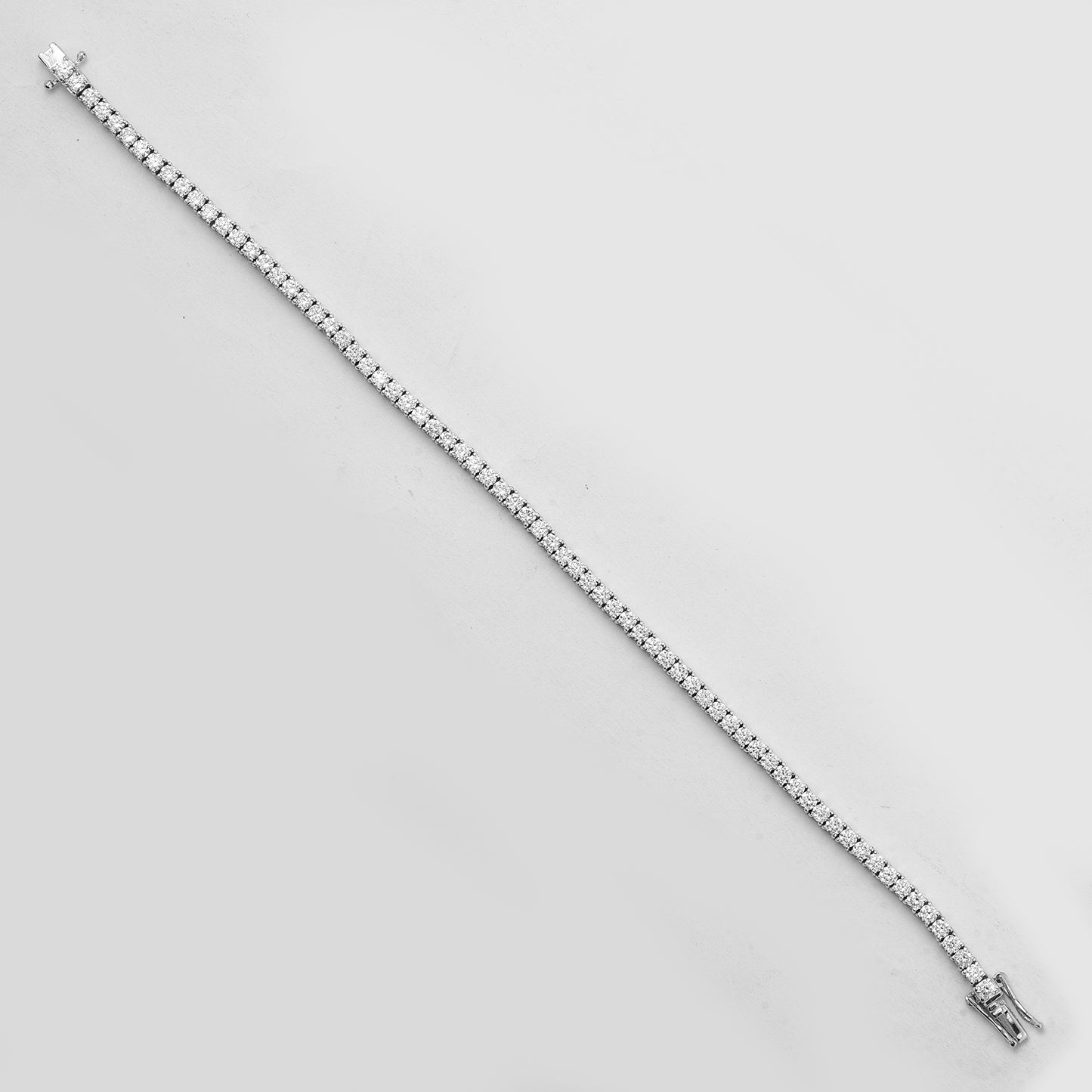 3.56 Ct Round Lab Grown Diamond 14K Gold Bracelet