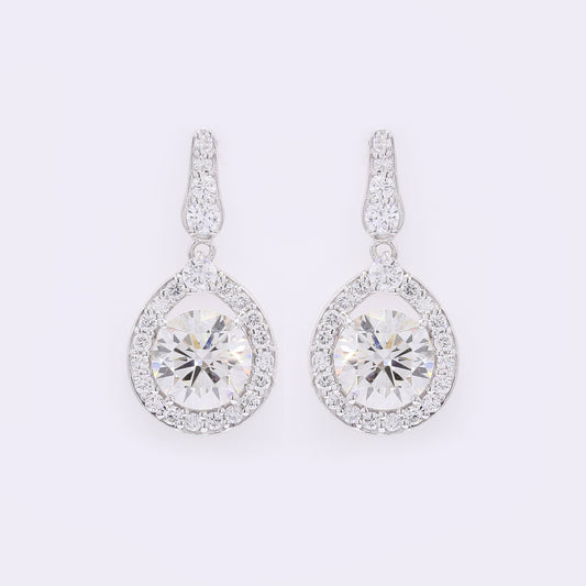 3.79 Carats Lab Grown Diamond 14K Gold Earrings