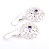 3.01 Ct Amethyst 925 Sterling Silver Earrings