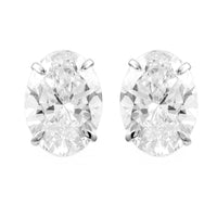 3.80 Carats Lab Grown Diamond 14K Gold Earrings