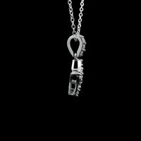 0.57 Ct Round Lab Grown Diamond 925 Sterling Silver Pendant