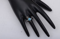 1.06 Carats Blue Lab Grown Diamond 14K Gold Ring