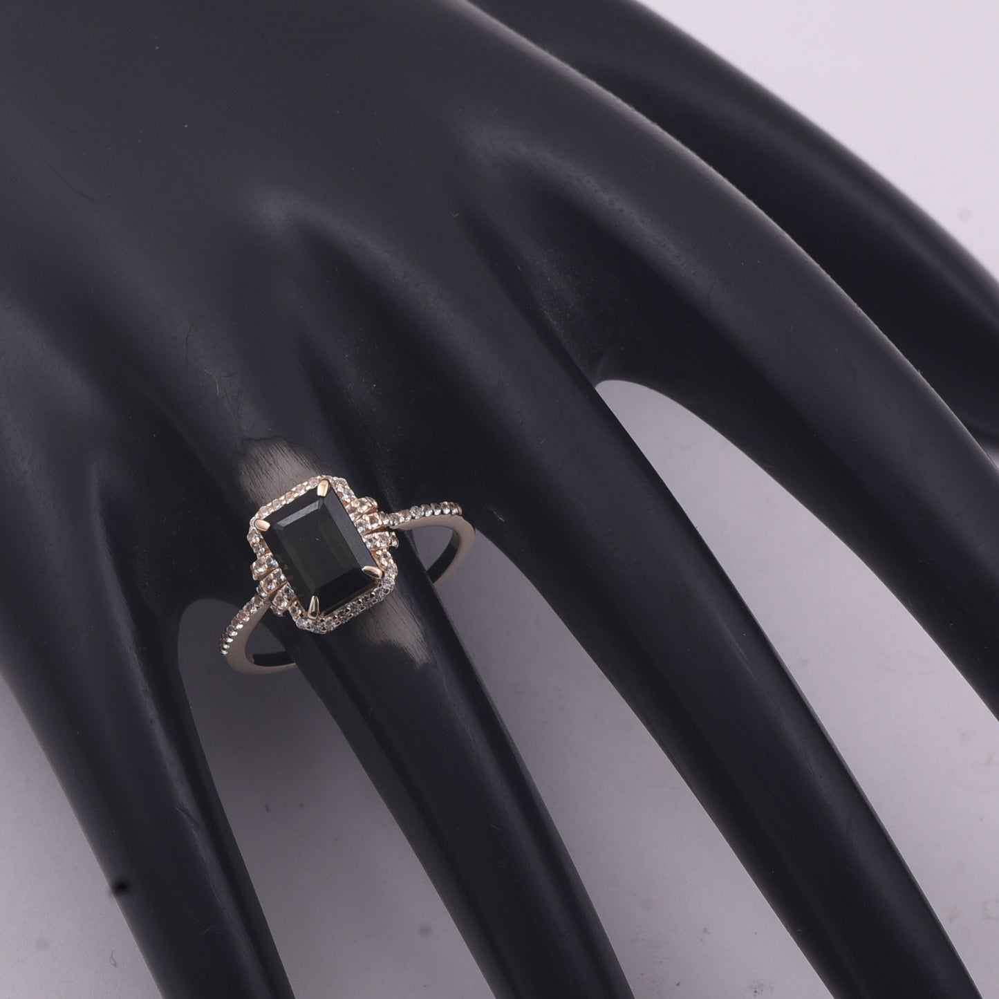 1.71 Ct Octagon Tourmaline 9K Gold Ring