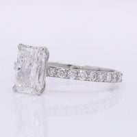 2.38 Carats Lab Grown Diamond 950 Platinum Ring