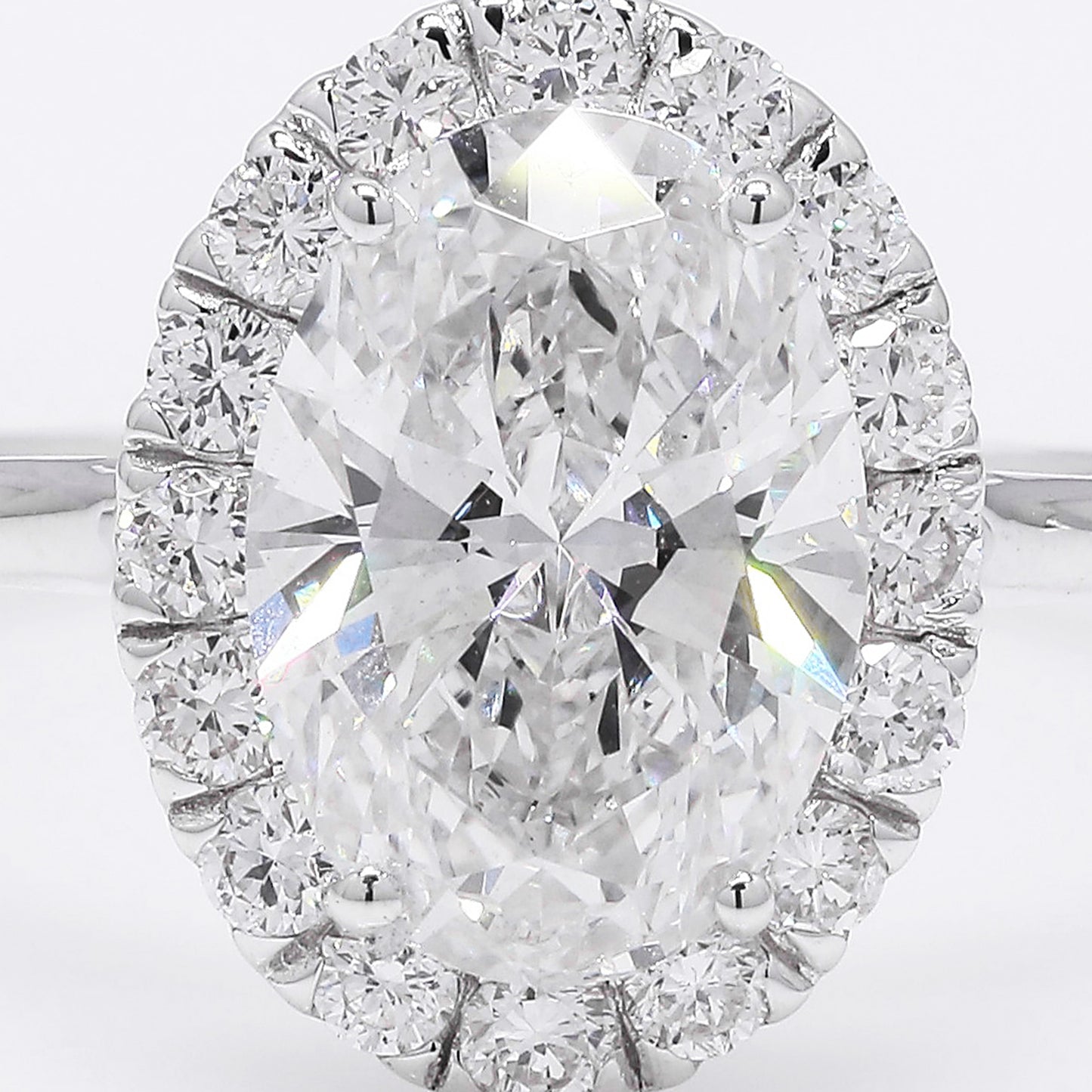 2.24 Ct Oval Brilliant Lab Grown Diamond 14K Gold Ring