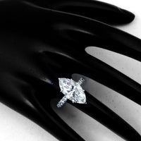 5.42 Carats Lab Grown Diamond 14K Gold Ring