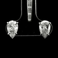 2.14 Carats Lab Grown Diamond 14K Gold Earrings