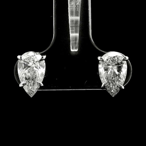 2.14 Carats Lab Grown Diamond 14K Gold Earrings
