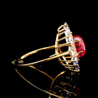 2.56 Ct Oval Tourmaline 14K Gold Ring