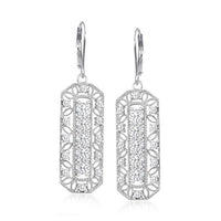3.02 ct. Moissanite Round Sterling Silver Women Earrings