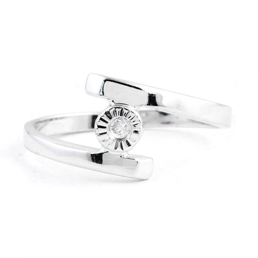0.18 Ct Cubic Zirconia 925 Sterling Silver Ring