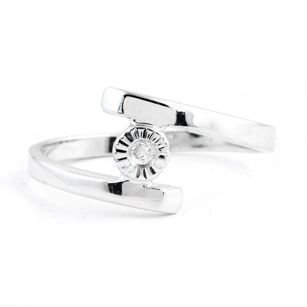 0.18 Ct Cubic Zirconia 925 Sterling Silver Ring