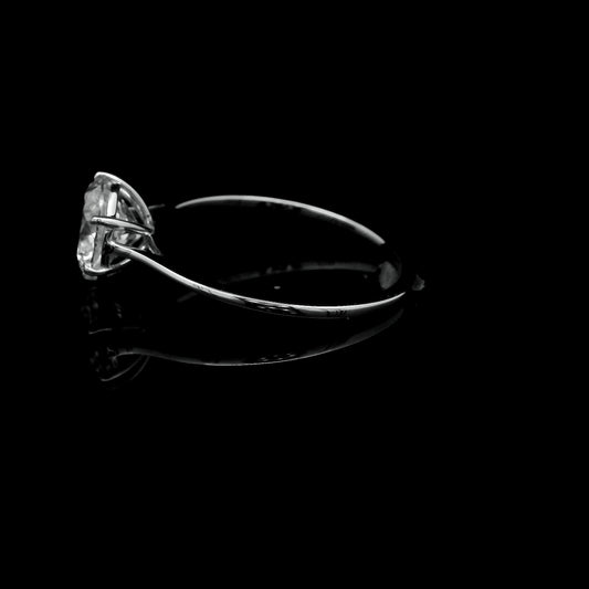 1.49 Ct Round Lab Grown Diamond 14K Gold Ring