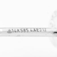 3.74 Carats Lab Grown Diamond 14K Gold Earrings