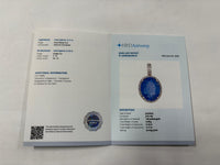 5.26 Ct Oval Mixed Cut Natural Tanzanite 14K Gold Pendant