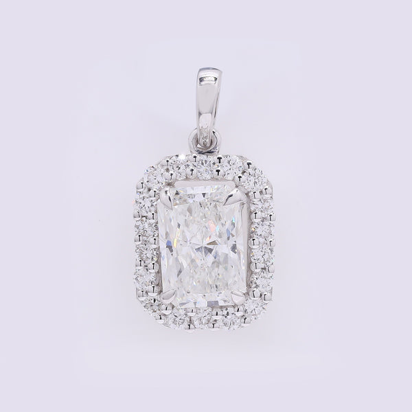 2.31 Carats Lab Grown Diamond 14K Gold Pendant