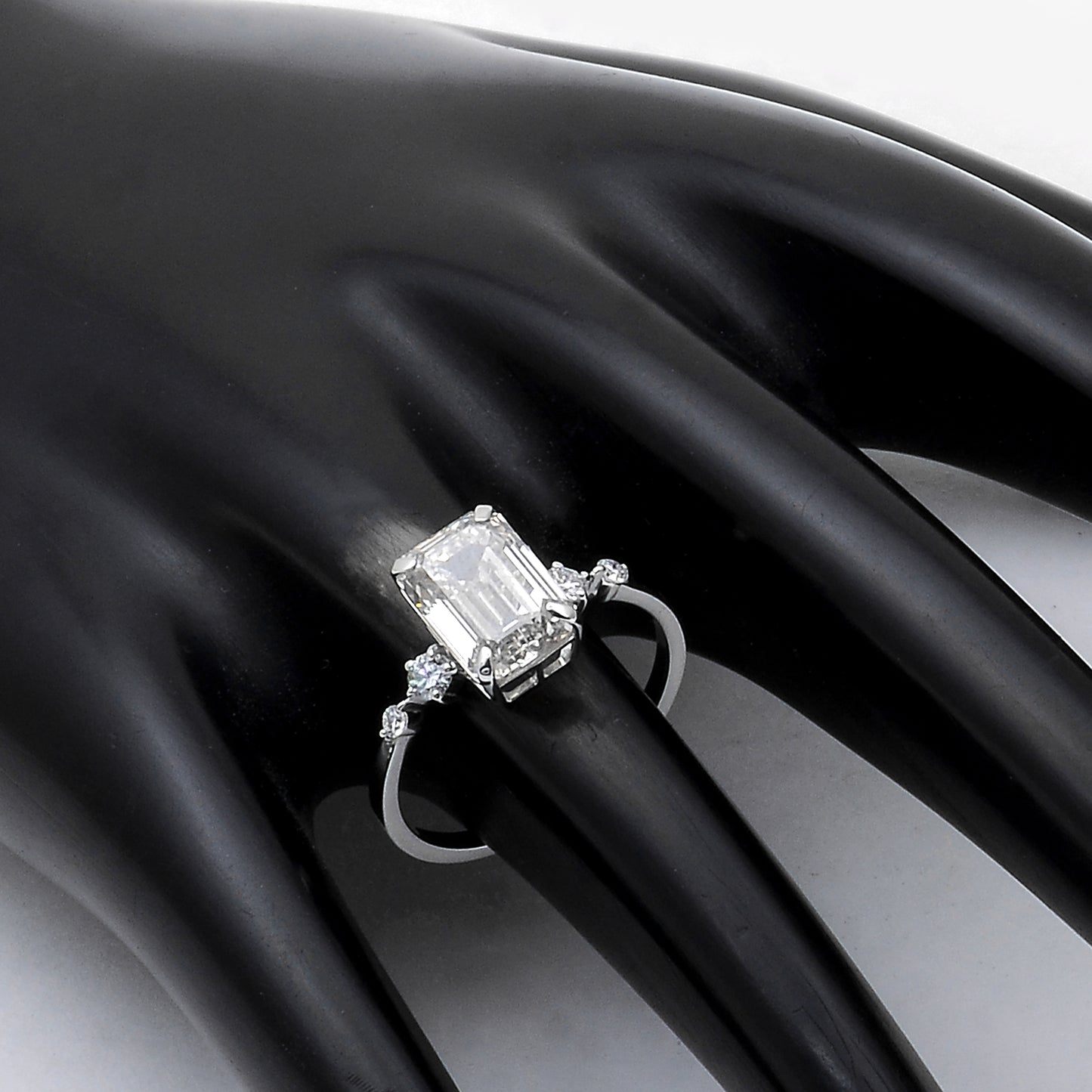 3.50 Carats Lab Grown Diamond 14K Gold Ring