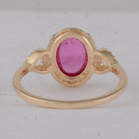 2.52 Ct Oval Tourmaline 9K Gold Ring