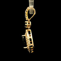 0.91 Ct Pear Sapphire 14K Gold Pendant