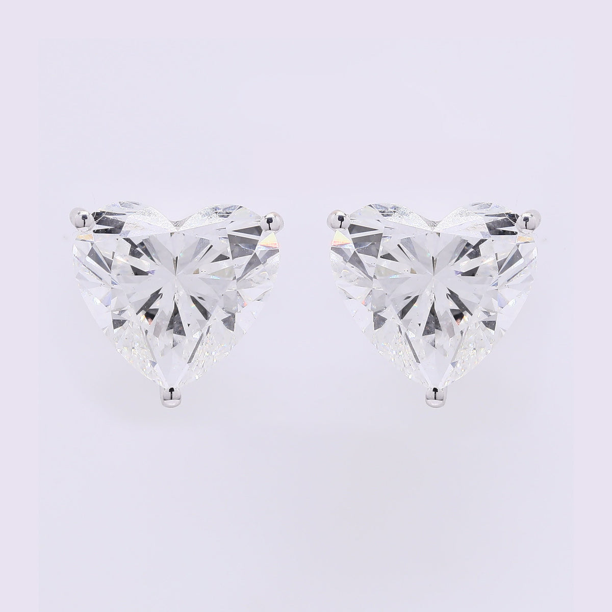 5.94 Carats Lab Grown Diamond 14K Gold Earrings