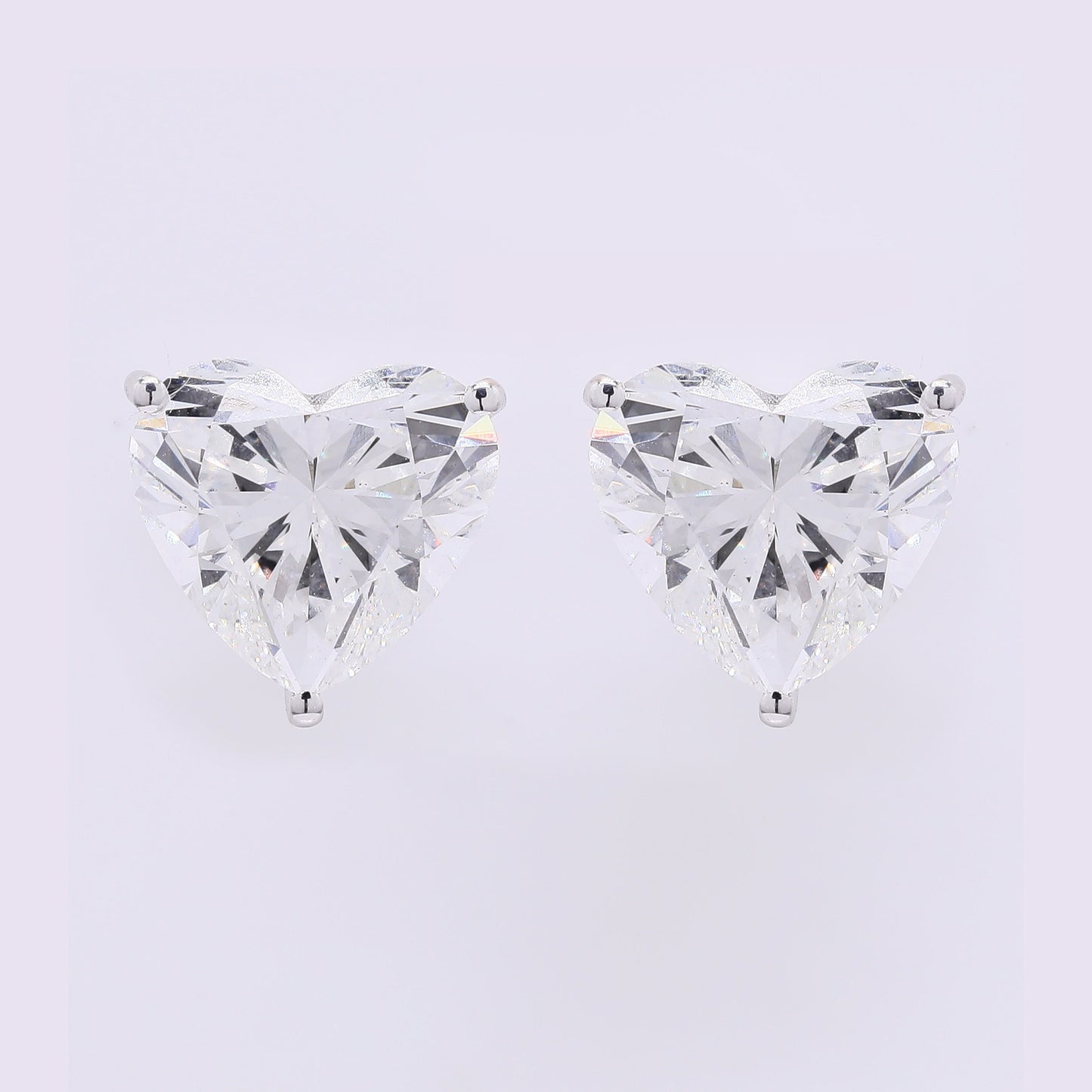 5.94 Carats Lab Grown Diamond 14K Gold Earrings