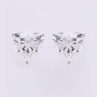 5.94 Carats Lab Grown Diamond 14K Gold Earrings