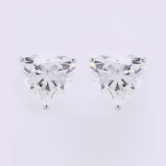 5.94 Carats Lab Grown Diamond 14K Gold Earrings
