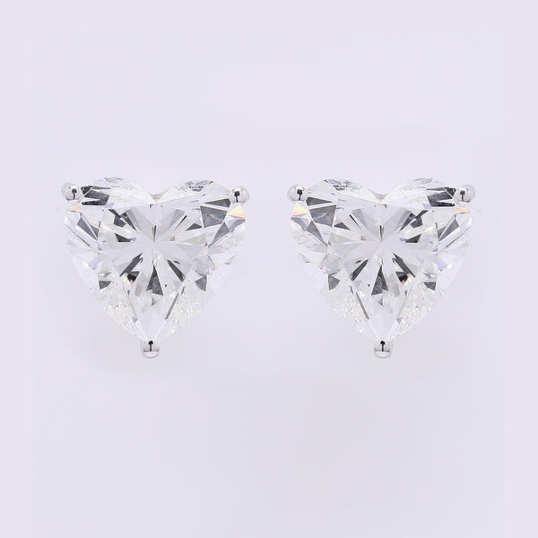 5.94 Carats Lab Grown Diamond 14K Gold Earrings