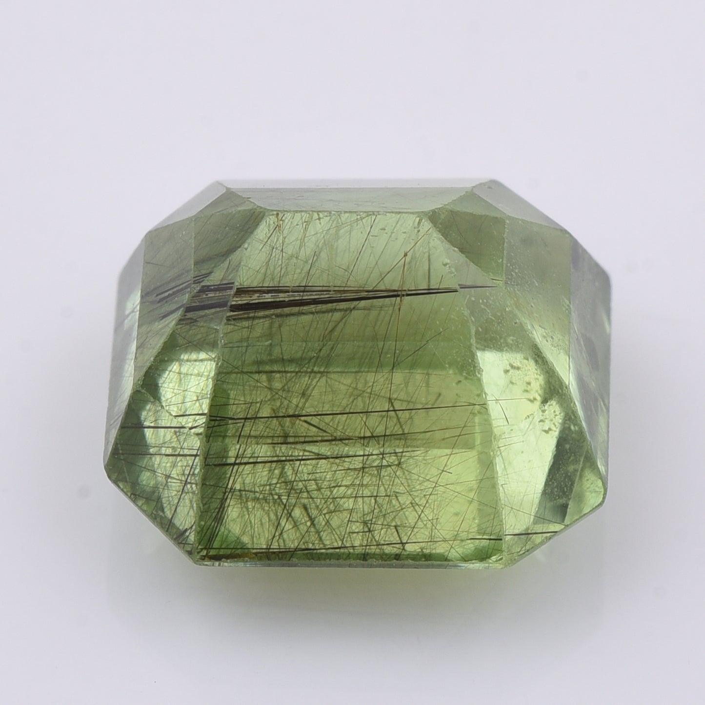 9.06 Natural Peridot Square Emerald Cut Gemstone
