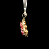 3.07 Ct Round Tourmaline 14K Gold Pendant