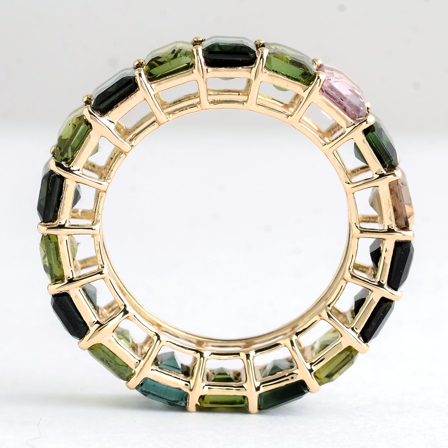 10.56 Ct Octagon Tourmaline 14K Gold Ring