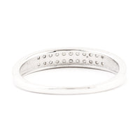 0.15 Ct Round Diamond 925 Silver Ring