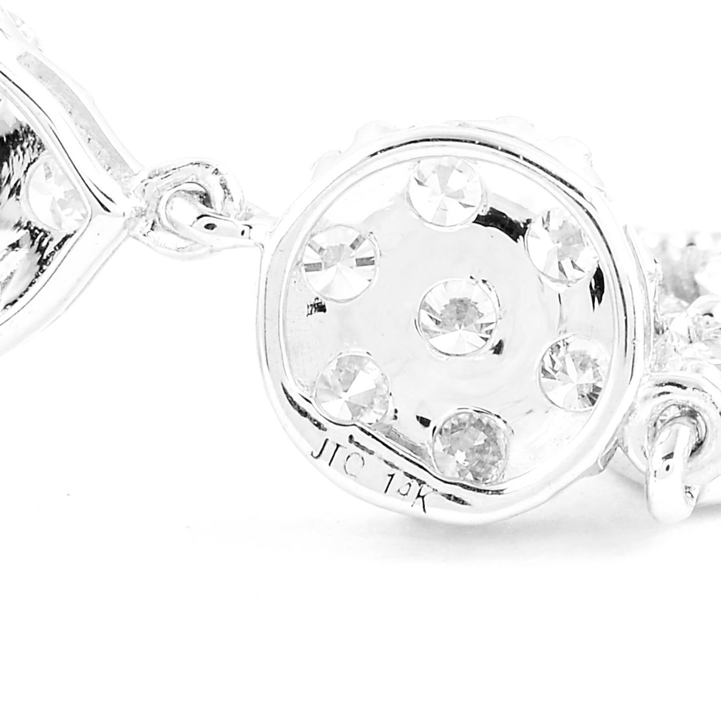 3.37 Carats Lab Grown Diamond 14K Gold Bracelet