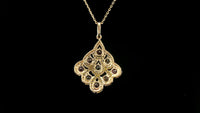 1.40 Ct Round Tourmaline 14K Gold Pendant