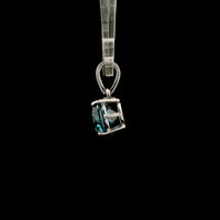 1.97 Carats Blue Lab Grown Diamond 14K Gold Pendant