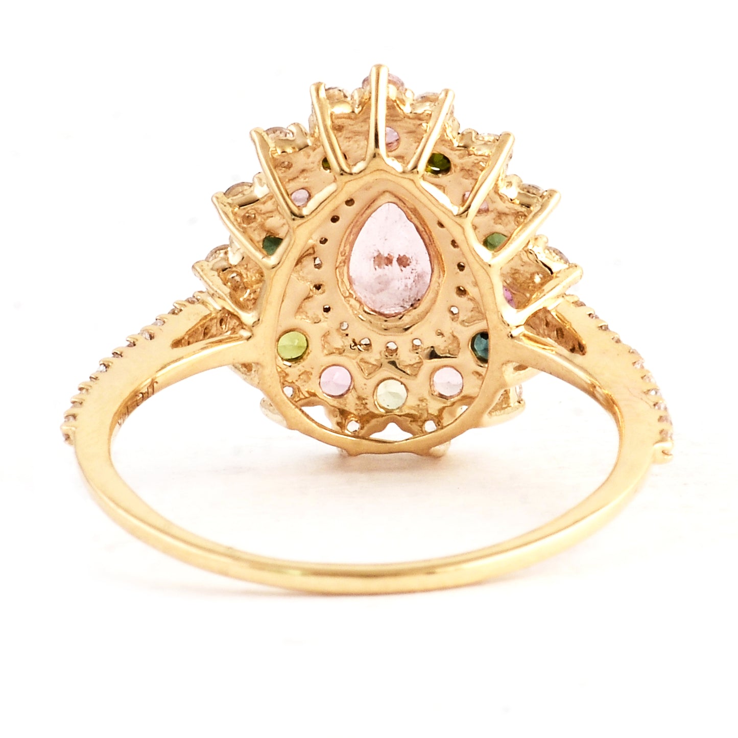 1.42 Ct Pear Tourmaline 14K Gold Ring