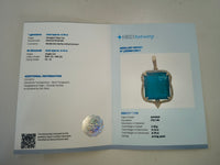 6.85 Ct Octagon Natural Emerald 14K Gold Pendant