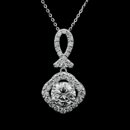 2.29 Carats Lab Grown Diamond 14K Gold Pendant