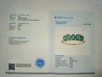1.19 Ct Oval Natural Emerald 14K Gold Ring