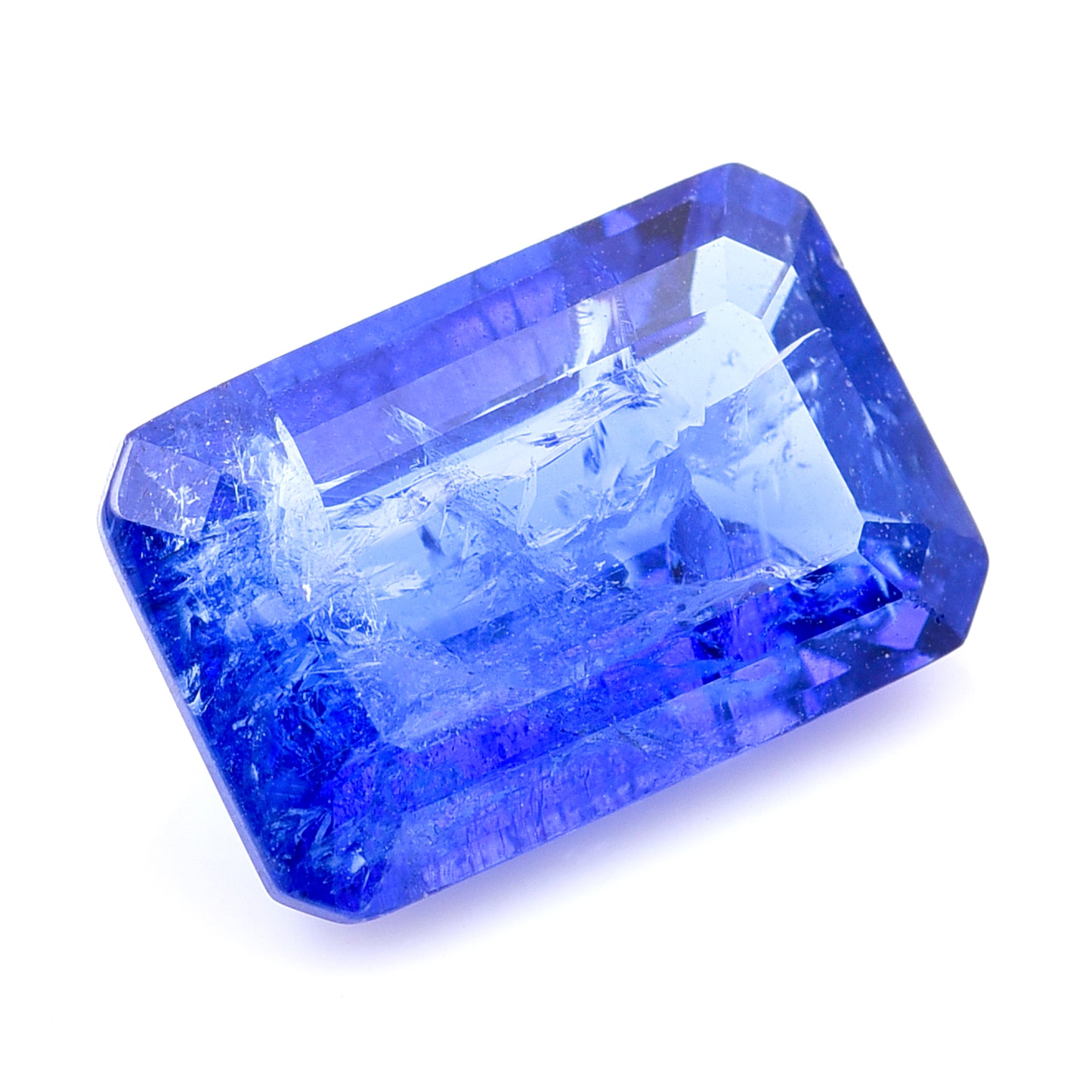 8.04 Natural Zoisite Tanzanite Emerald Cut Gemstone