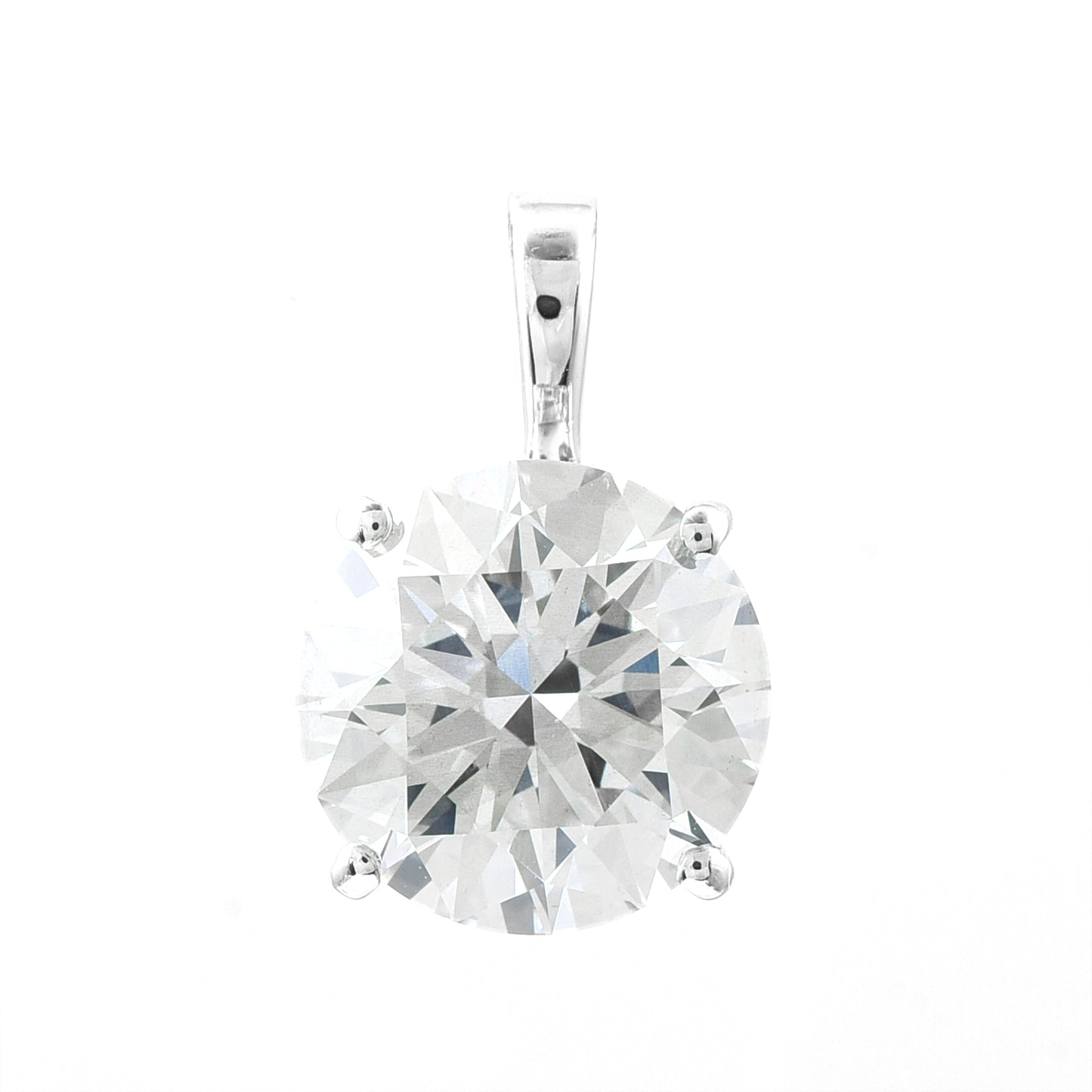 3.10 Carats Lab Grown Diamond 14K Gold Pendant