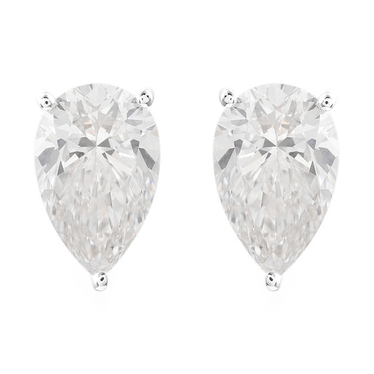3.07 Carats Lab Grown Diamond 14K Gold Earrings