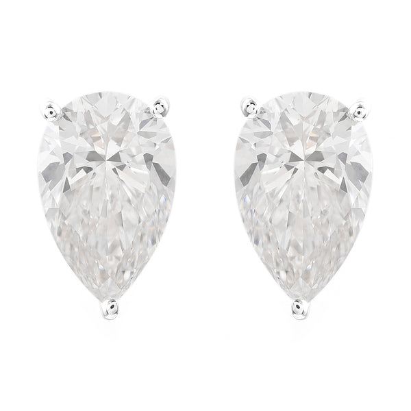 3.07 Carats Lab Grown Diamond 14K Gold Earrings